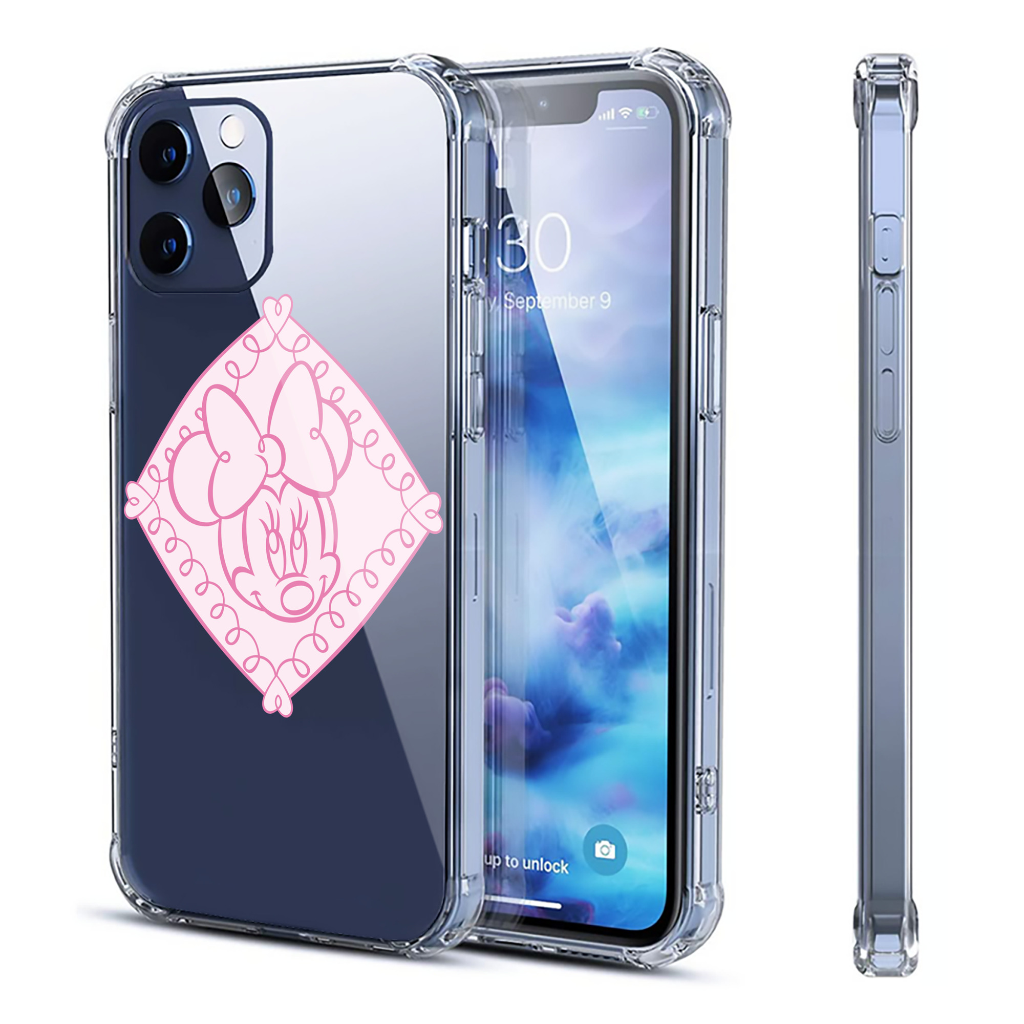 ミッキーマウス Mickey Mouse 【iPhone 12シリーズ対応】透明スマホケース（クリアソフトケース）